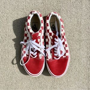 Red Checkerboard Old Skool Vans
